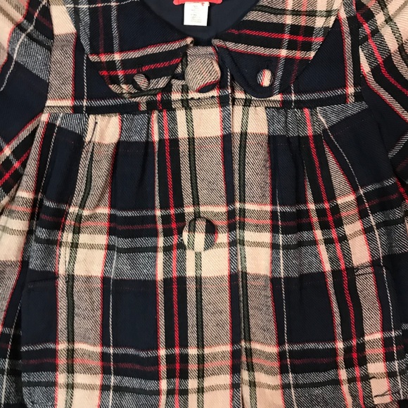 Lux Plaid Flannel Babydoll Style Shrug Jacket XS - Picture 3 of 8